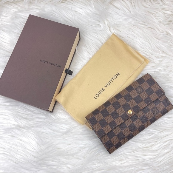 LOUIS VUITTON Portefeuille Sarah ZIP long wallet 💯 Authentic - Picture 2 of 10